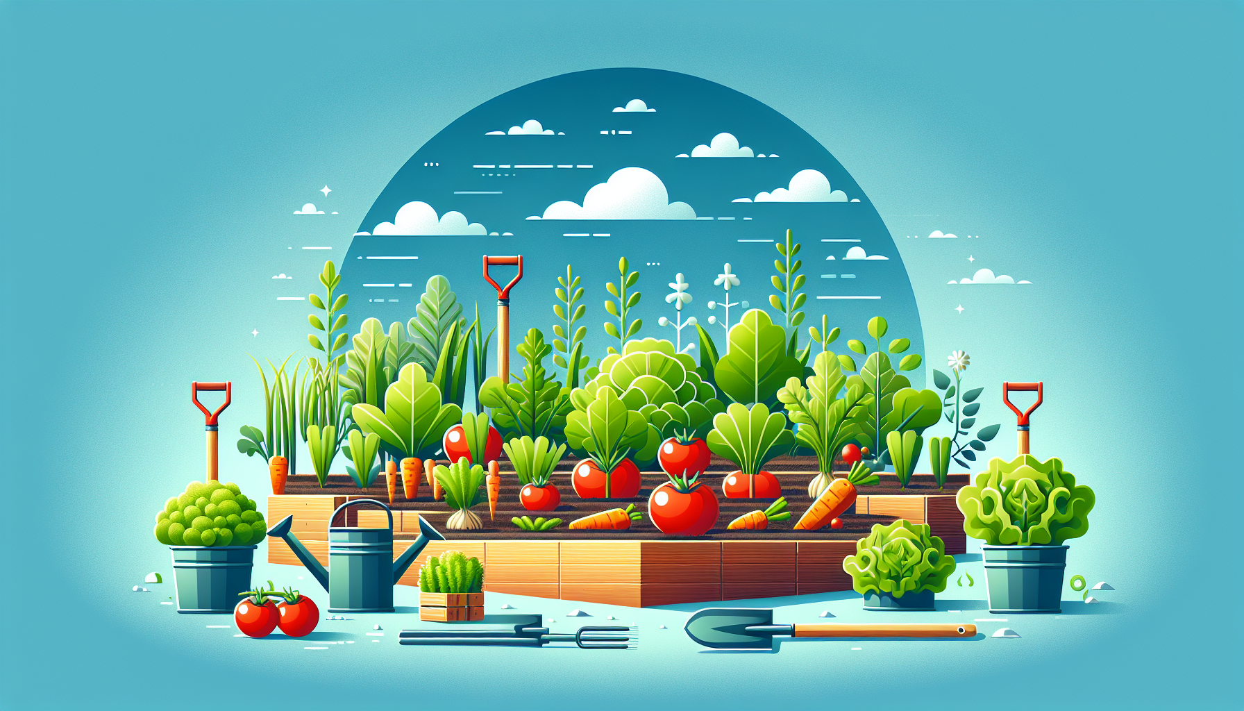 Garden layout and design for vegetable gardening guides