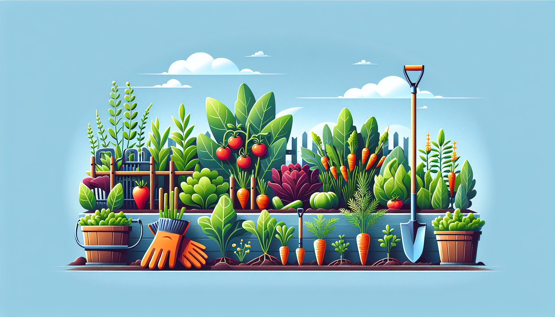 Garden layout and design for vegetable gardening guides