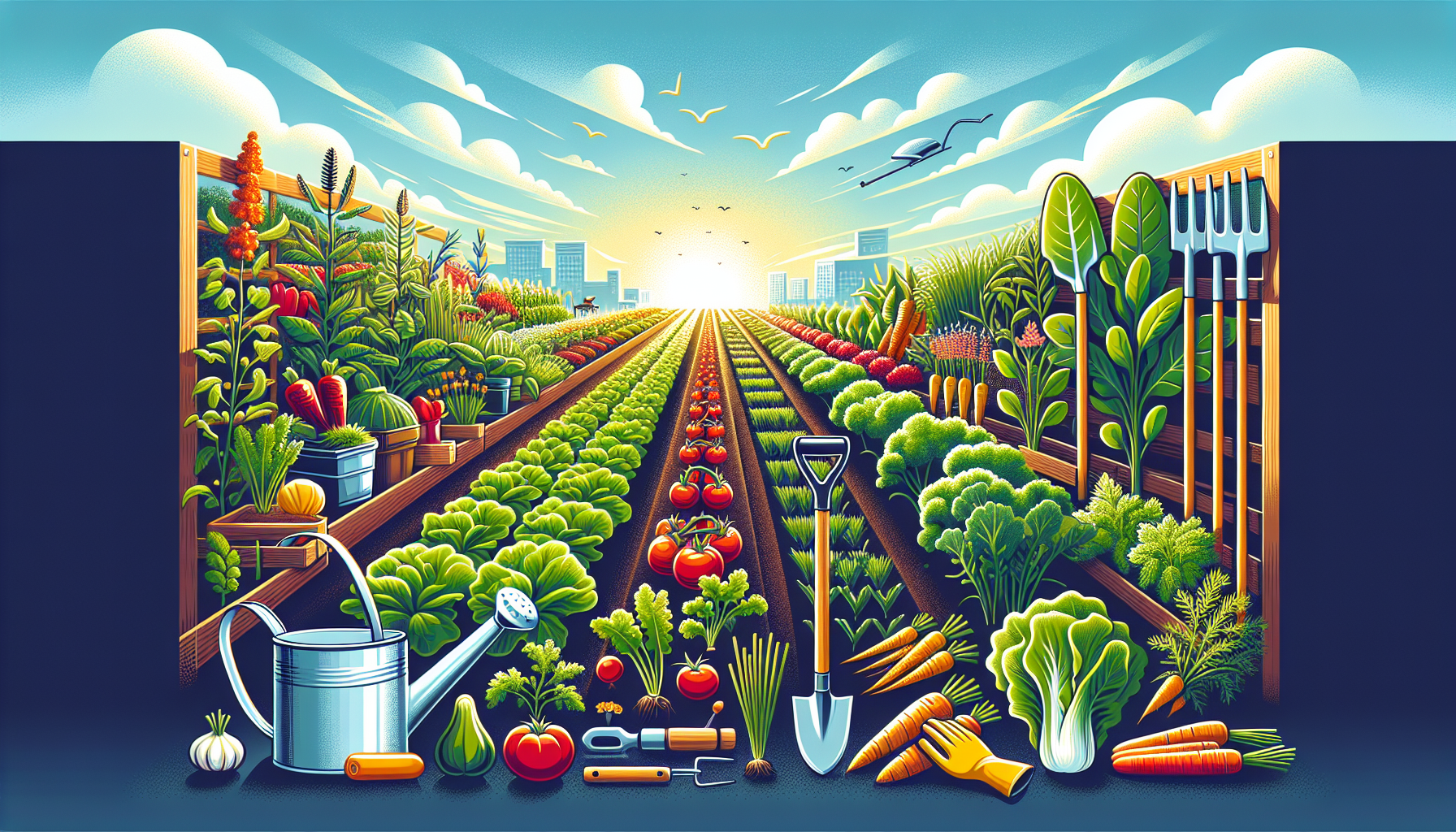 Garden layout and design for vegetable gardening guides