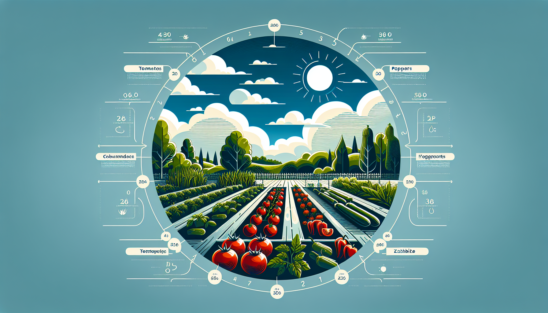Variedades de verduras frescas adaptadas al clima listas para cosechar
