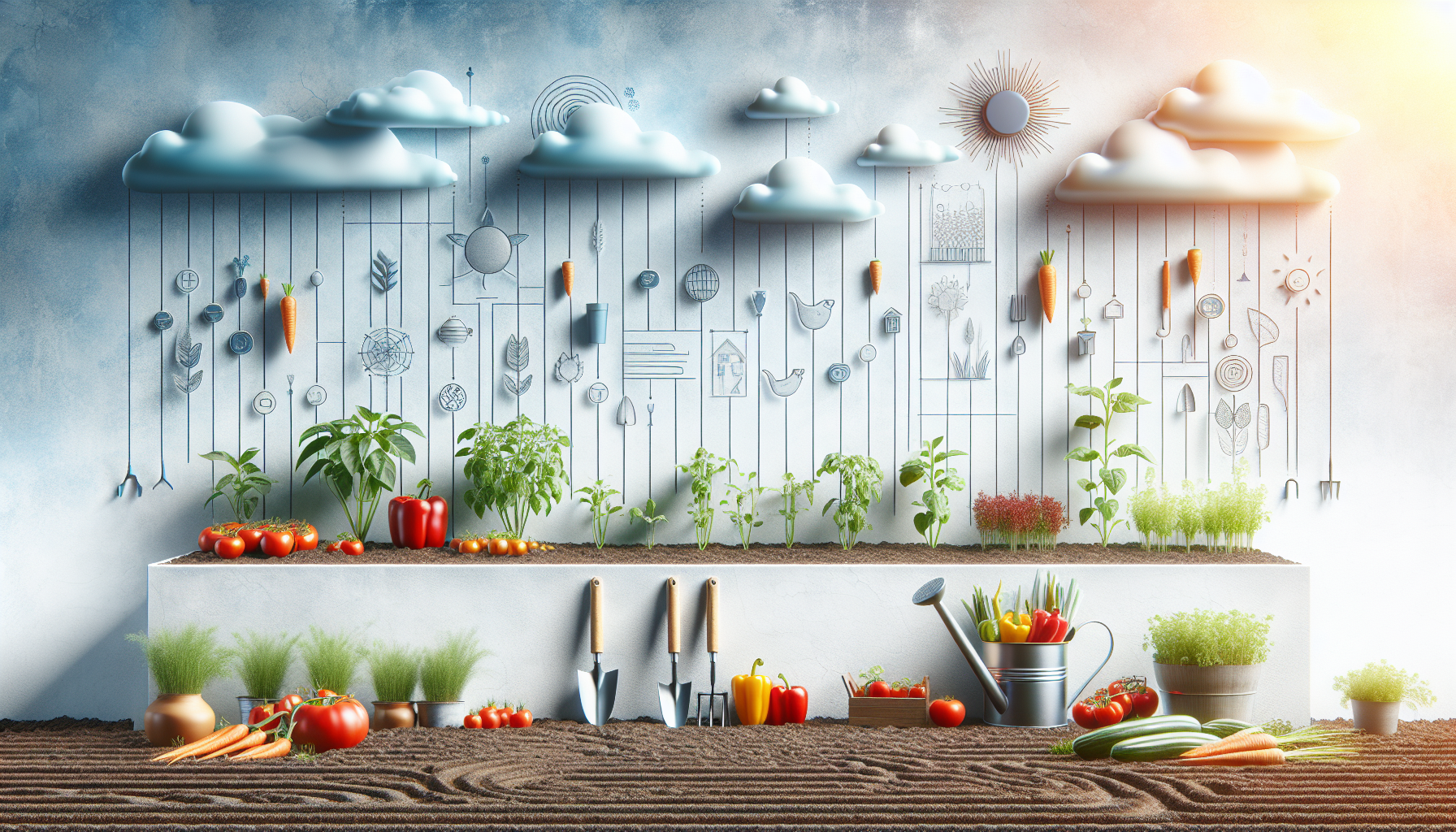 Variedades de verduras frescas adaptadas al clima listas para cosechar