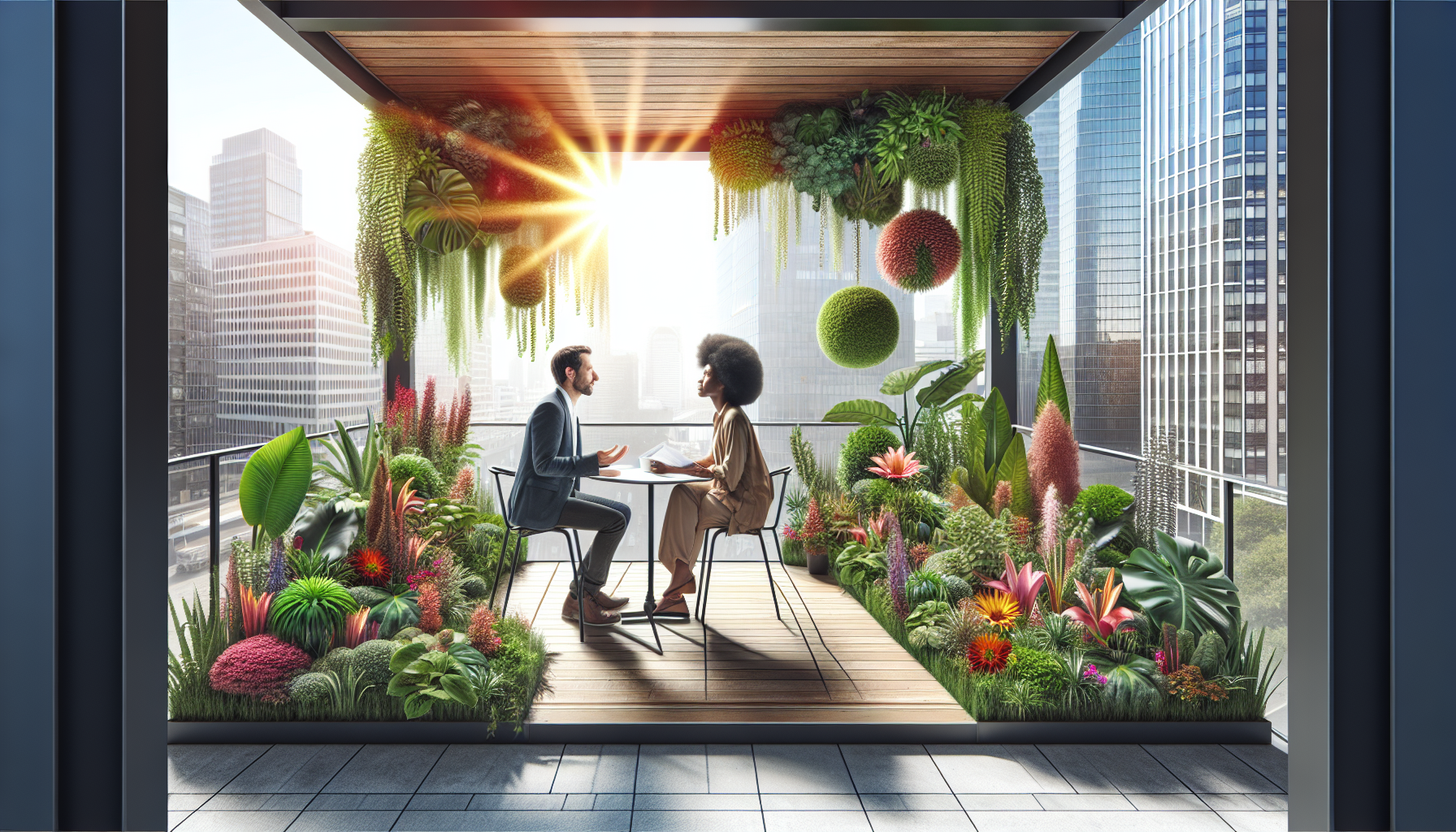 Garden layout and design for urban gardening interviews